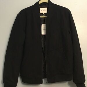 Ben Sherman Classic Black Bomber Jacket Blue/Black, S